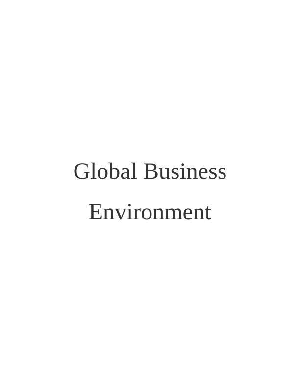 Impact of COVID-19 on Global Business Environment_1