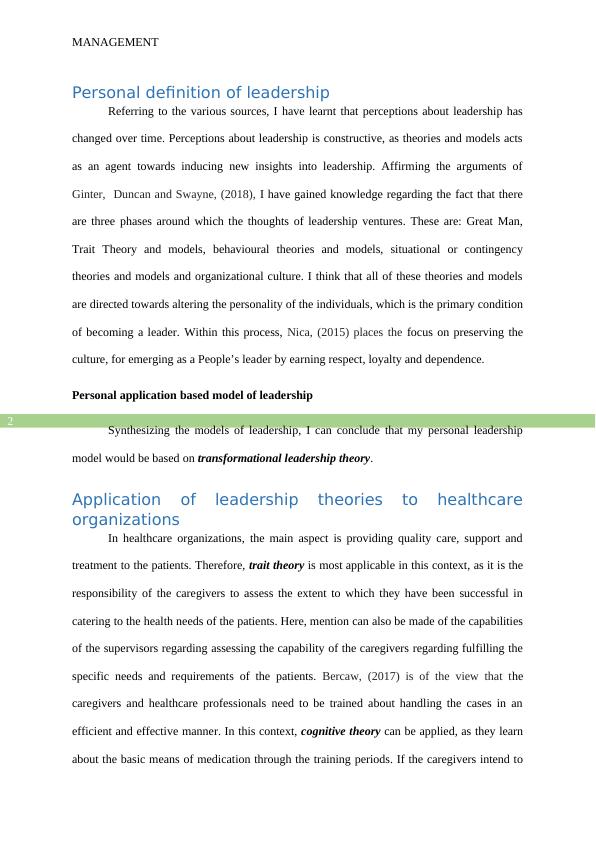Personal Definition of Leadership in Healthcare Organizations_3