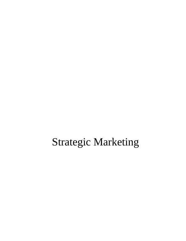 Strategic Marketing Of HAIER | Assignment_1
