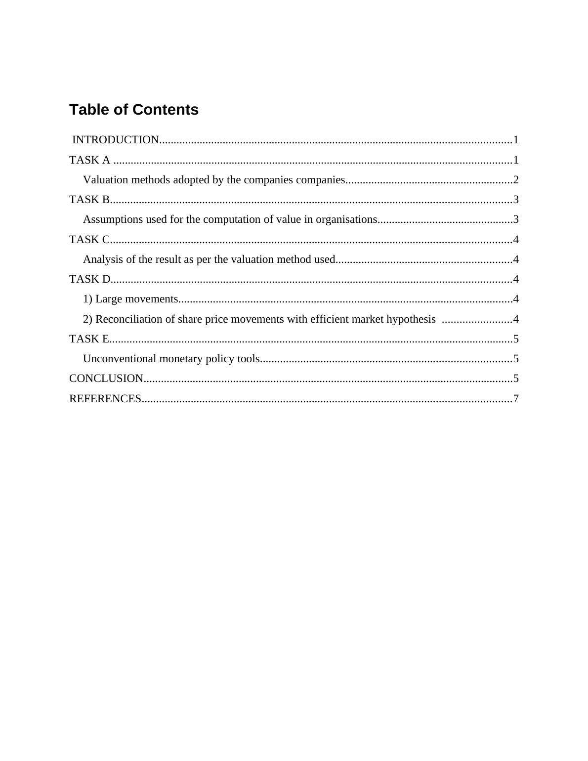 Financial market and investment analysis INTRODUCTION