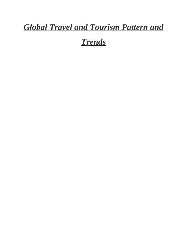 Global Travel and Tourism Trends_1