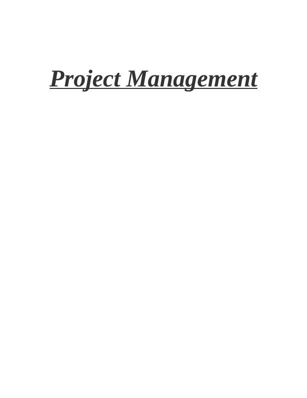 Project Management: Budget, Timescales, Objectives, Key Staff, Stakeholder Analysis_1