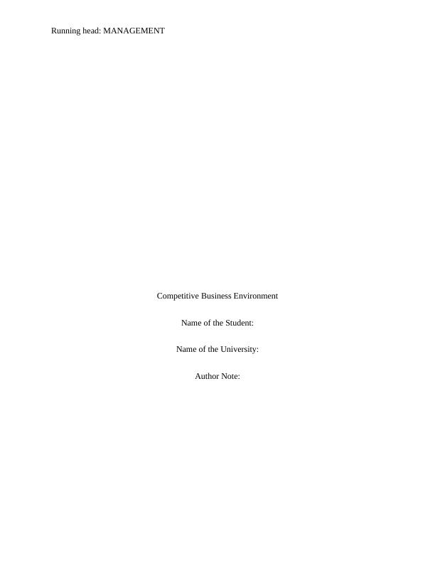 Competitive Business Environment Analysis 2022_1