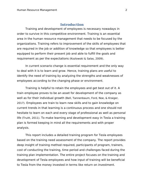 Training Program for Tesla_3