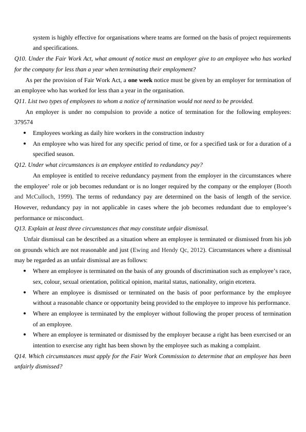 Key Provisions of Fair Work Act 2009 and Other Acts_6