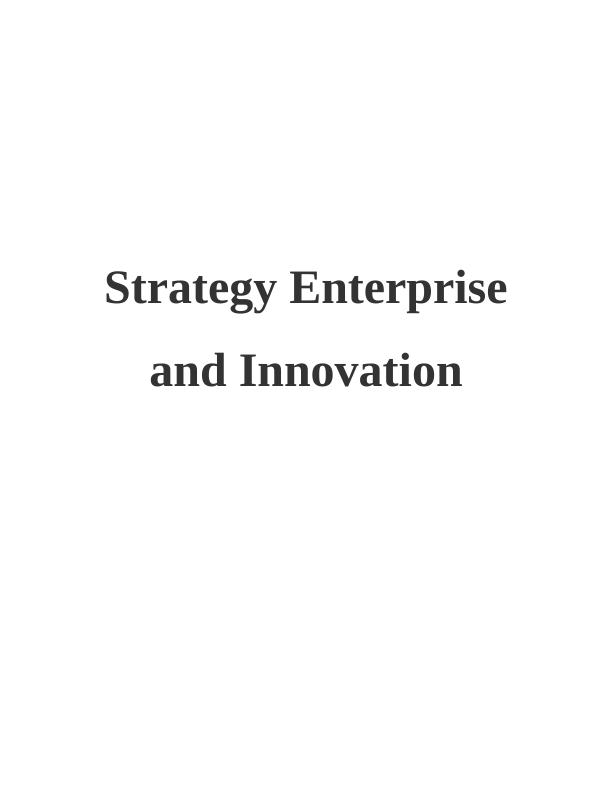 Strategy Enterprise and Innovation_1