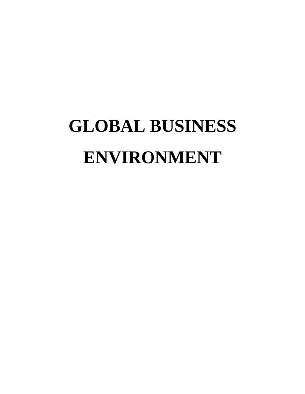 Global Business Environment Assignment - Ensoft Ltd_1