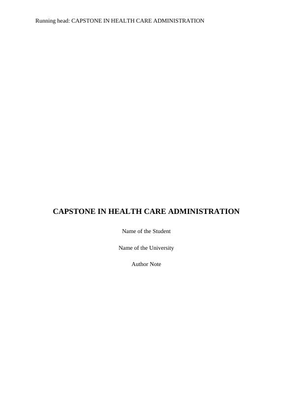 Capstone in Health Care Administration_1