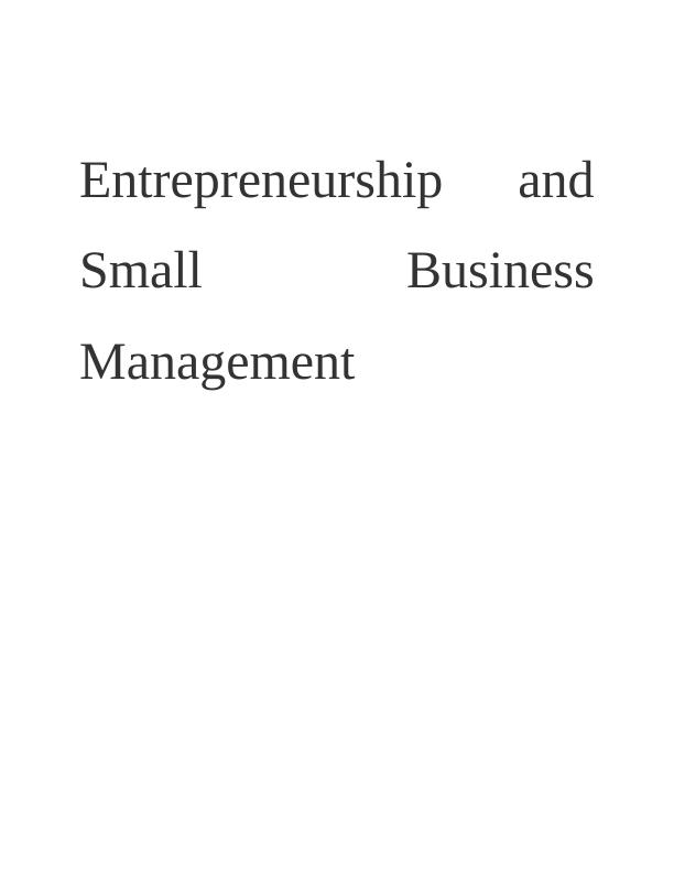 Entrepreneurship: Ventures, Typologies, and Impact on Economy_1