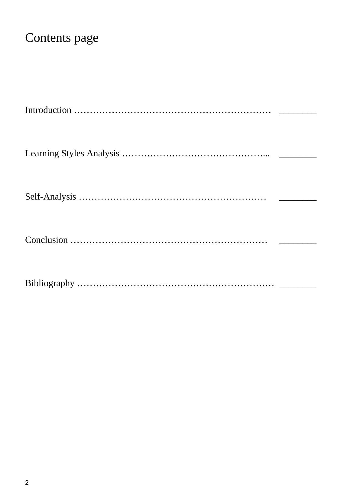Learning Styles Analysis and Self-Analysis_2