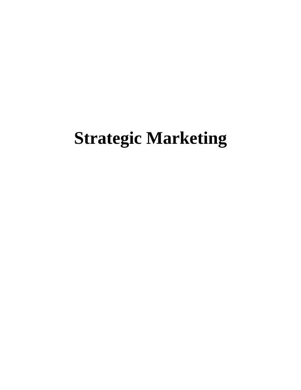 Strategic Marketing: Adaptation and Standardisation of Marketing Mix_1