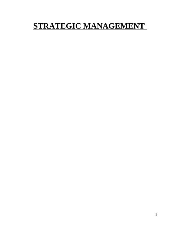 Strategic Management in Social Networking Industry_1