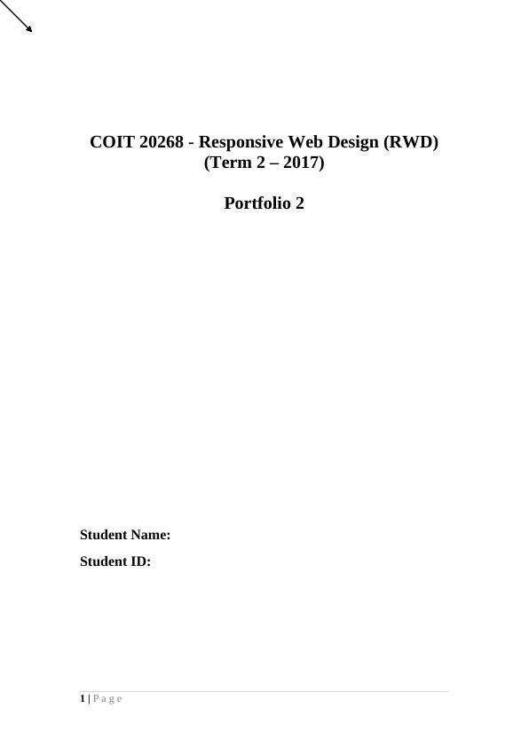 COIT 20268 Assignment on Responsive Web Design (RWD)_1