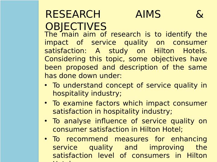 Impact of Service Quality on Consumer Satisfaction: A Study on Hilton Hotels_2