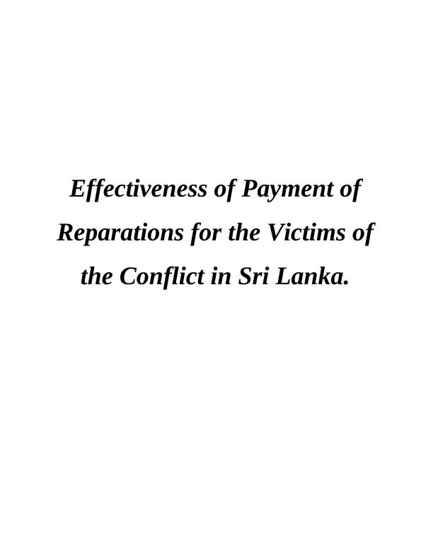 Assignment on Reparations_1