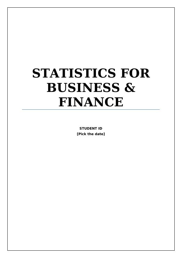 Statistics for Business & Financial Economics_1