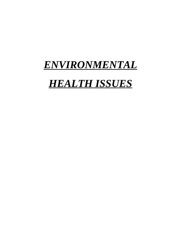 Environmental Health Issues Doc