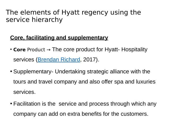 Strategic Analysis of Services Marketing for Hyatt Regency Australia_3