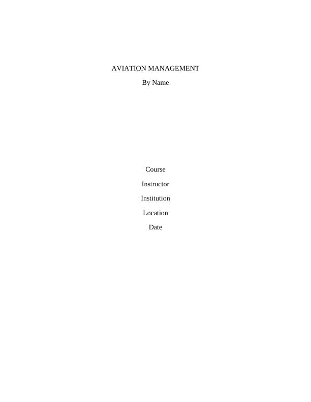 Aviation Management: Human Factors and Accidents_1