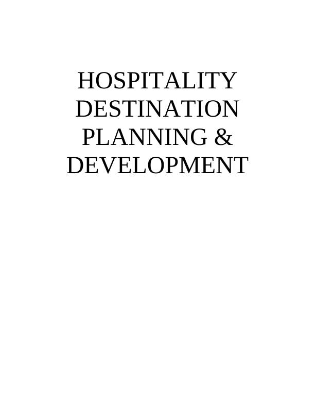 Hospitality Destination Planning & Development_1