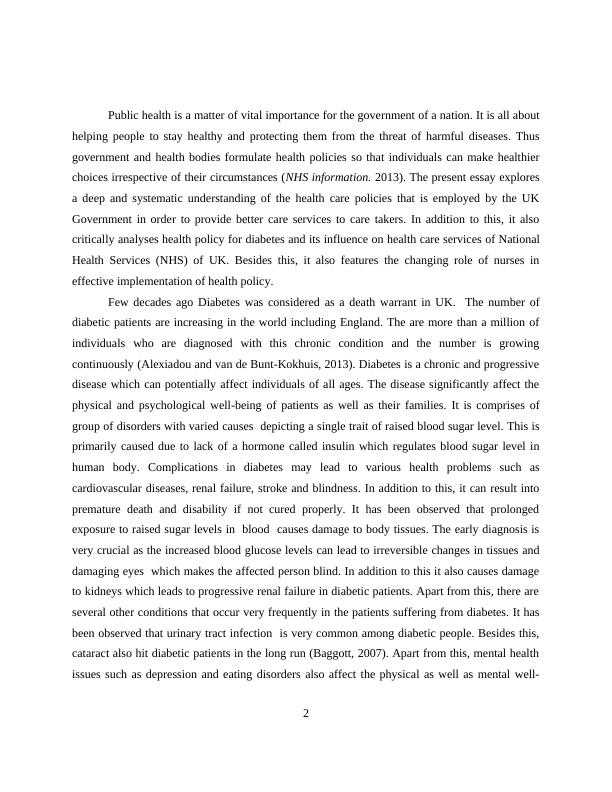 Essay- Understanding Of Health Care Policies | National Health Service_2