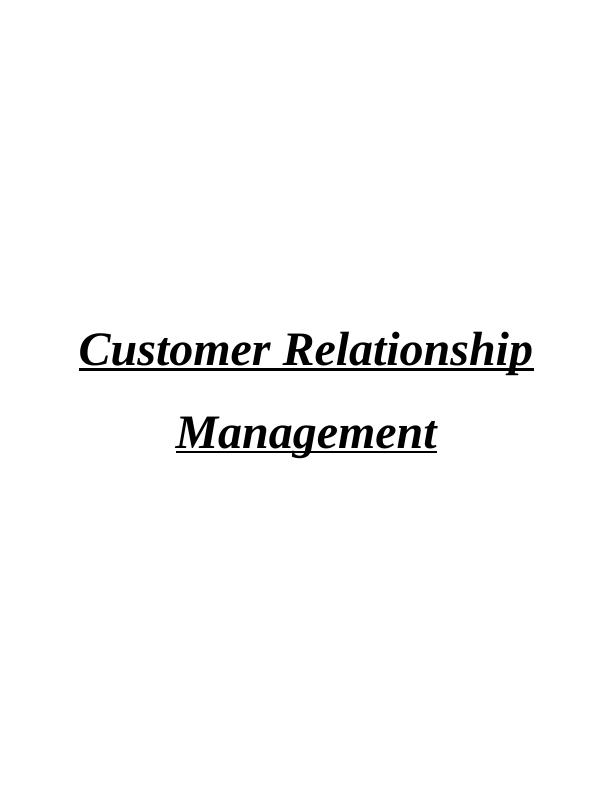 Customer Relationship Management_1