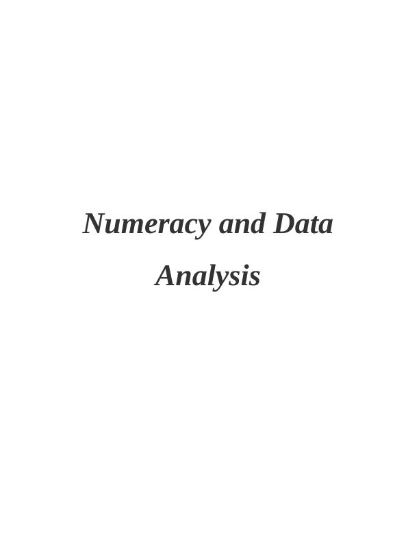 Data Analysis - Assignment_1