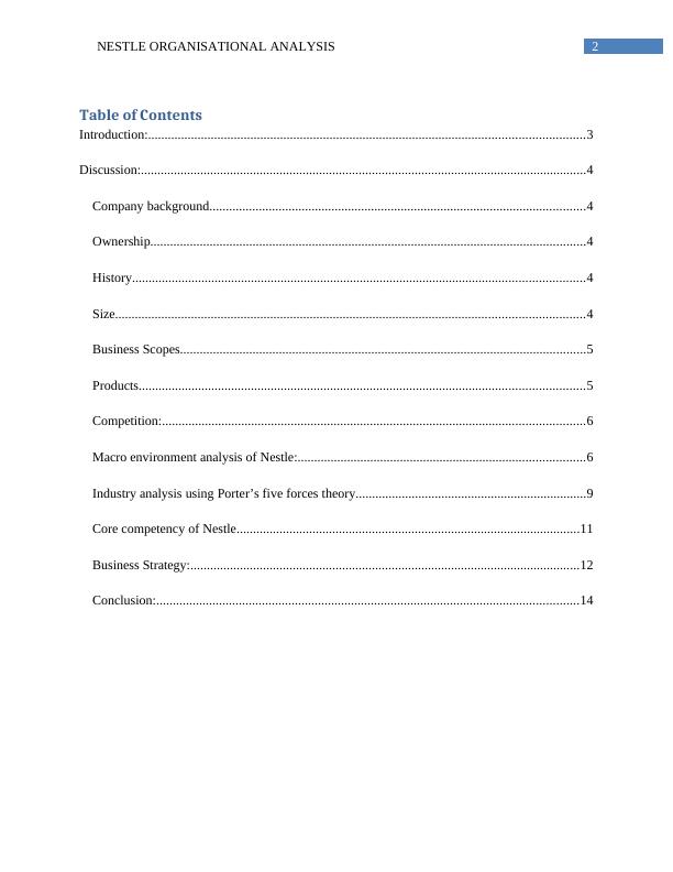 Nestle Organisational Analysis Assignment PDF_3