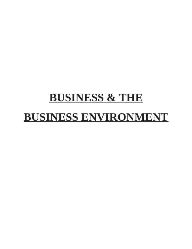 Business & the Business Environment_1