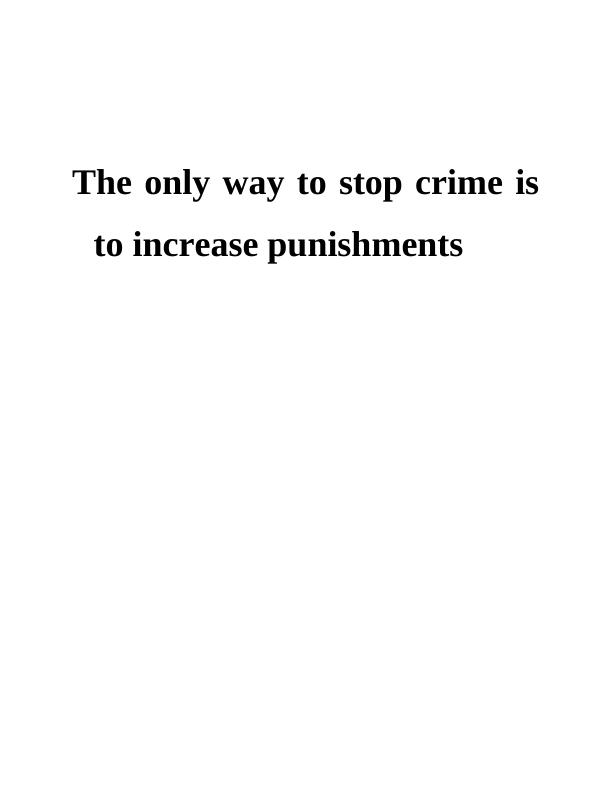 Crime and Punishment Essay_1
