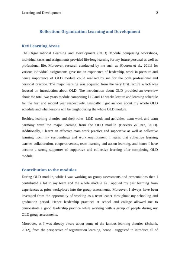 Reflective Essay on Organizational Learning and Development_3