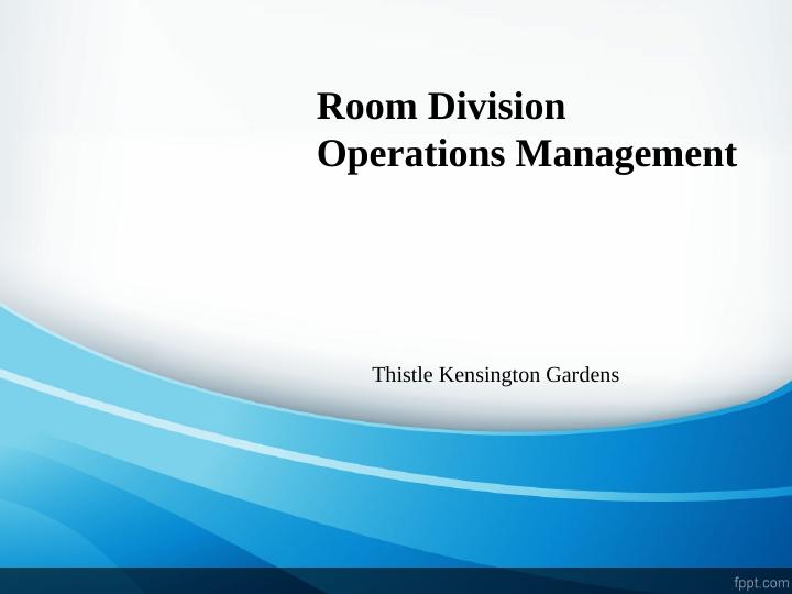 Accommodation and Front Office Services for Different Organisations_1