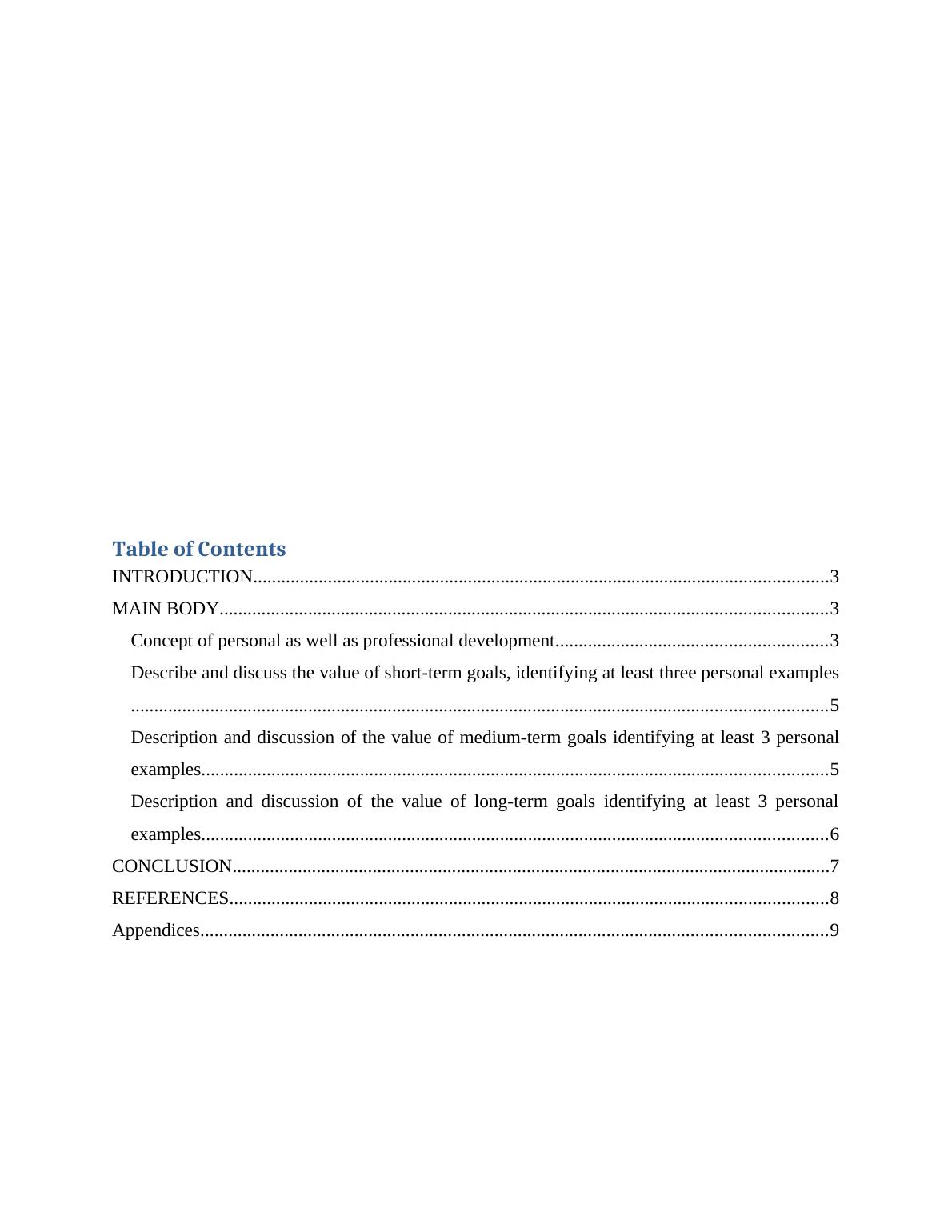 Personal and Professional Development Plan (PDP) Desklib