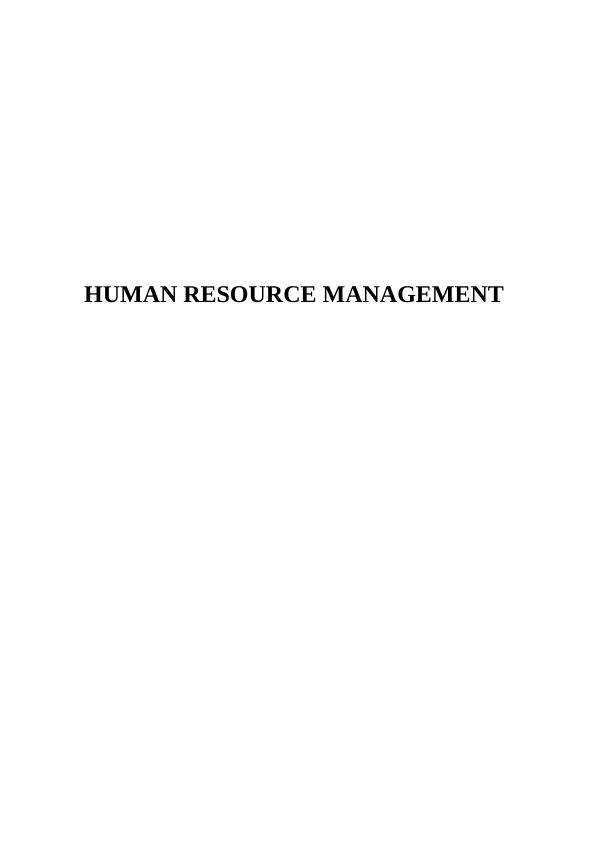Human Resource Management In Hotel Industry_1