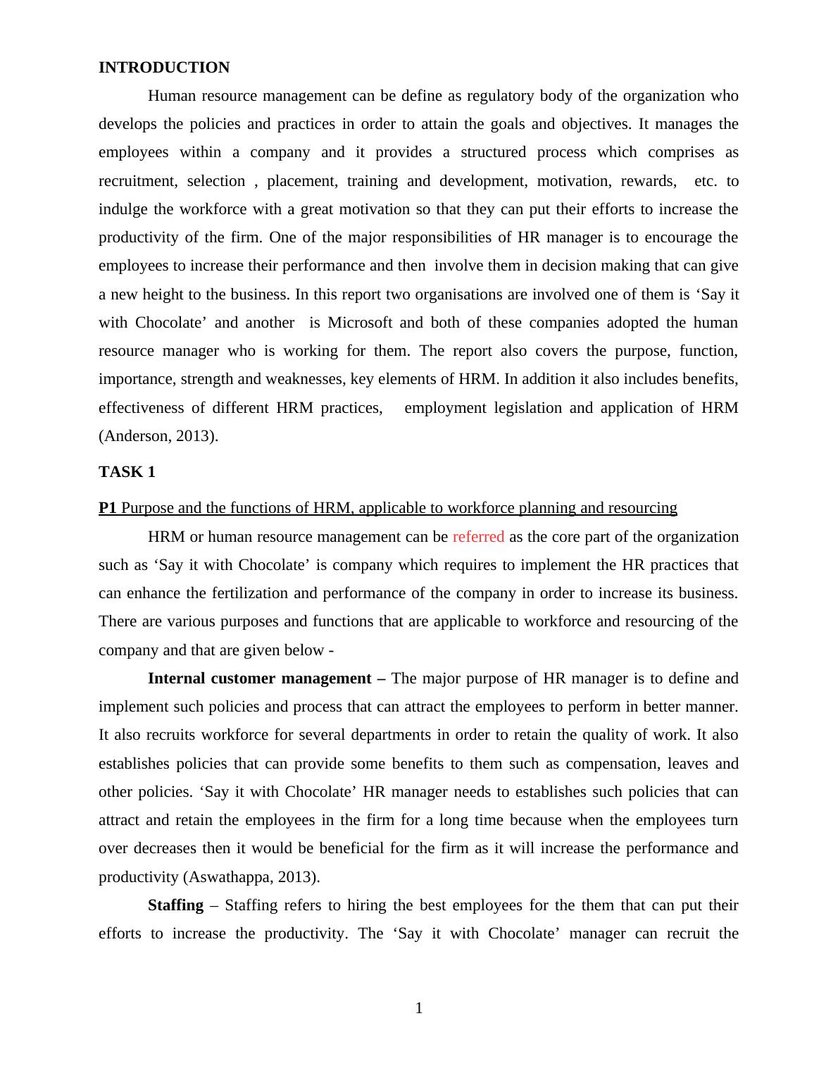 Human Research Management Strengths and Weaknesses