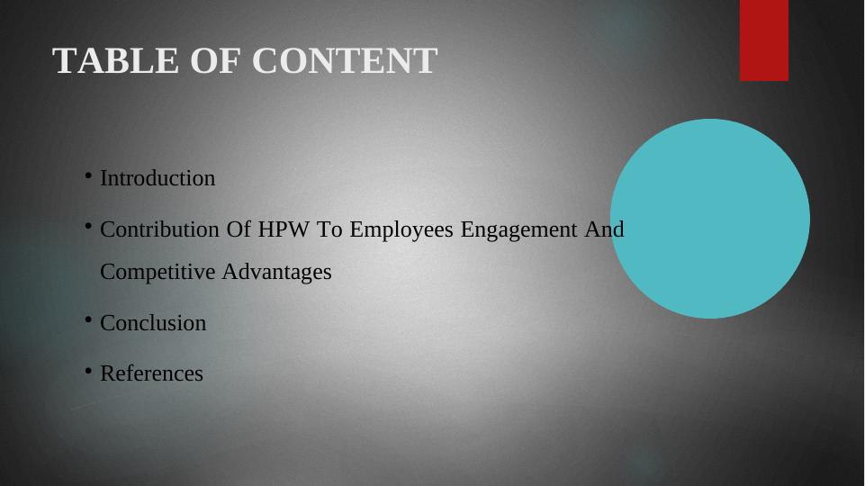 Contribution of HPW to Employees Engagement and Competitive Advantages_2