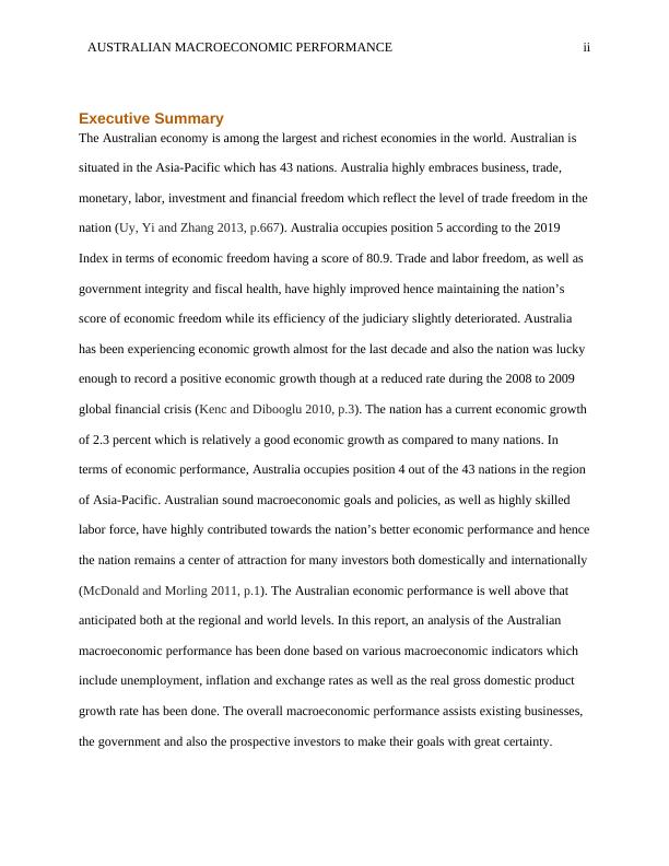 Analysis of Australian Macroeconomic Performance_2