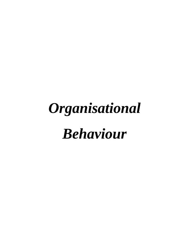 Influence of Organisational Culture, Power and Politics on Behaviour_1