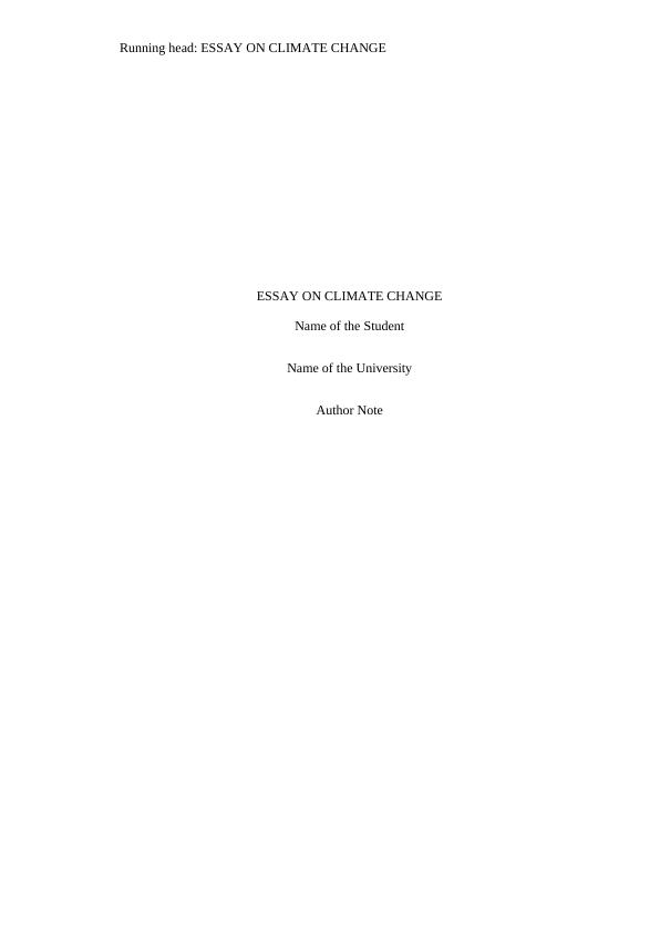 Essay on Climate Change_1
