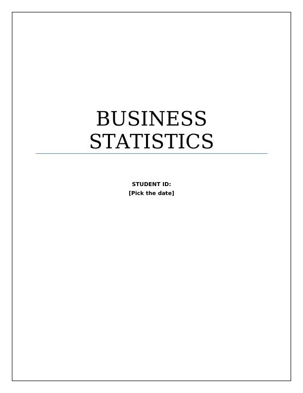 Study on Business Statistics_1