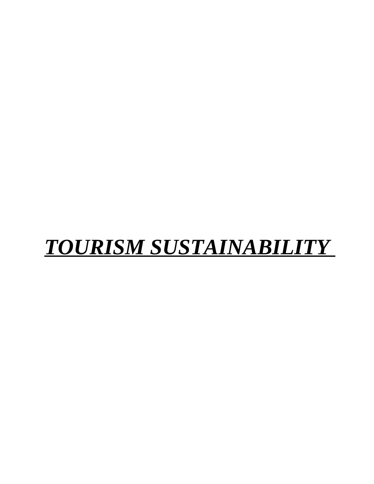 Tourism Development: Impact of Public-Private Sector Partnership on Tourism Development_1