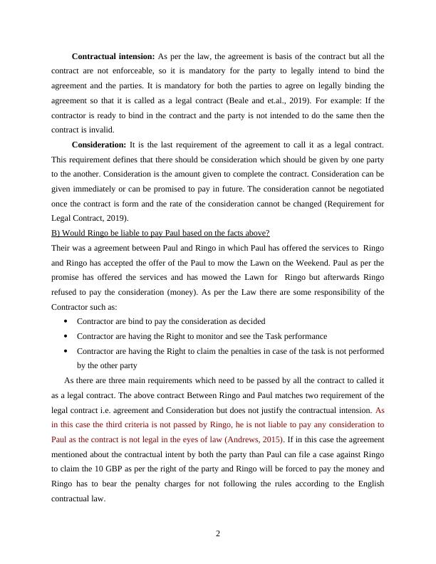 Contract Law Rules and Regulations Assignment_4