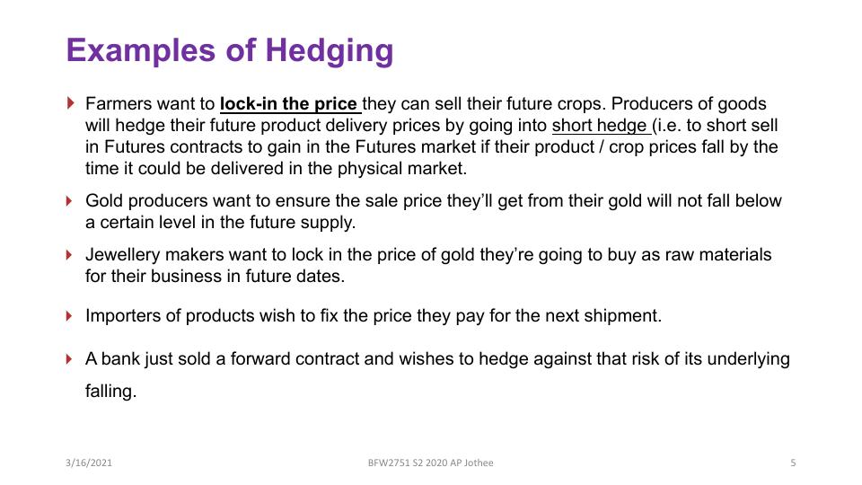 Differentiate between Long Futures hedge and Short Futures hedge_5