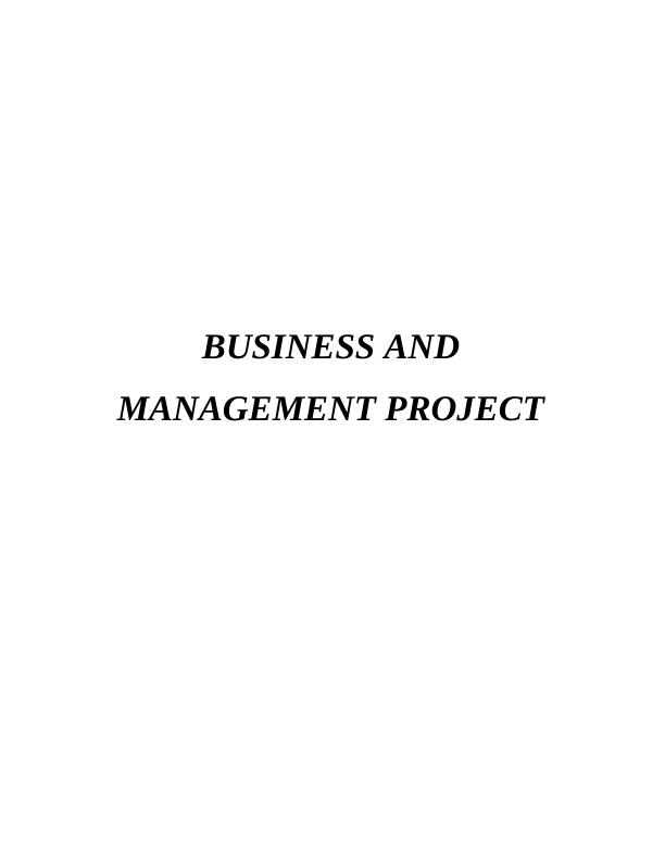 Business and Management Assignment (Project)_1