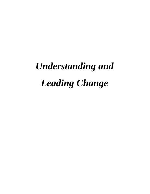 Impact of Change on their Strategies and Operations : Report_1