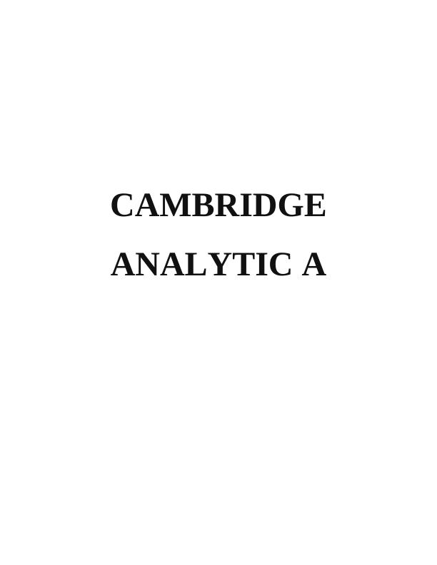 Facebook Scandal of Cambridge Analytica (DOC)_1