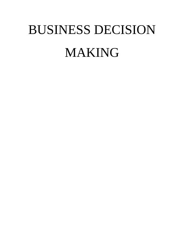 Concept of Business Decision Making PDF_1