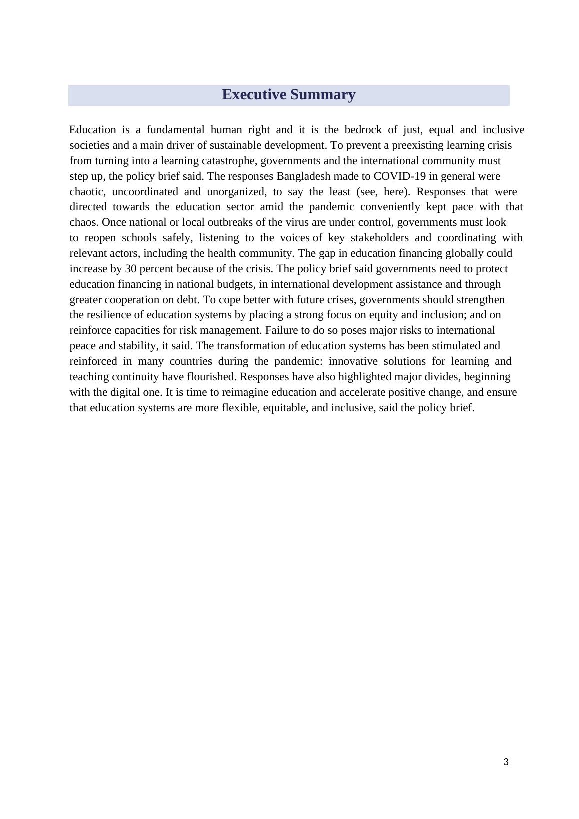 Impact of Covid-19 on Education - Bangladesh case study_3