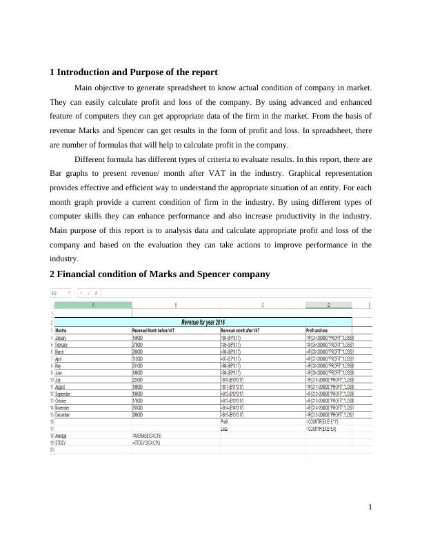 Report on Financial Condition of Marks and Spencer company_3