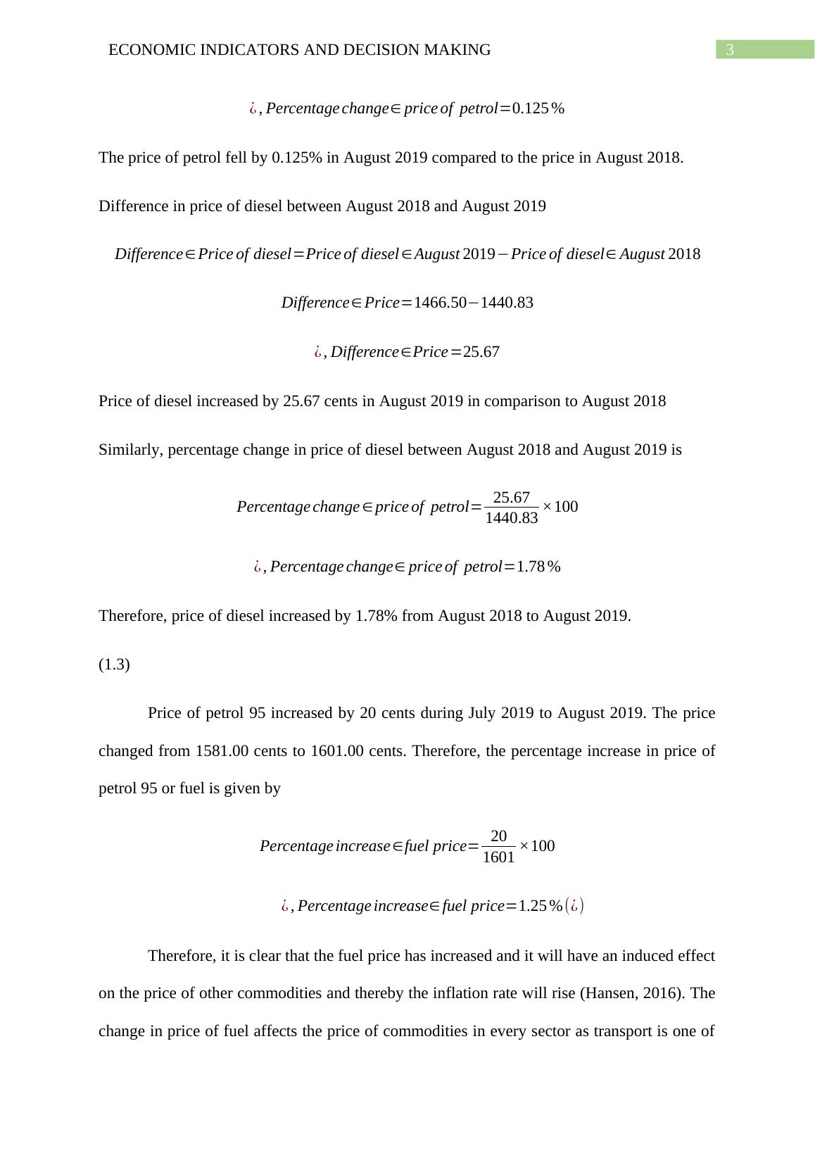 Economic Indicators and Decision Making Question Answer 2022